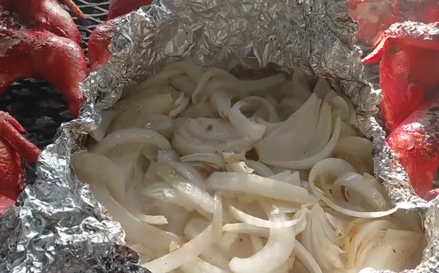 Cebolla asada en nuestra parrilla